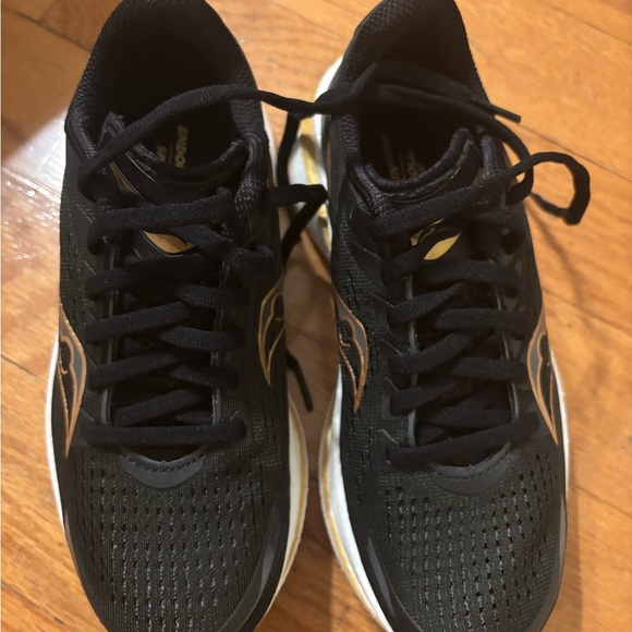 Saucony Black and Gold Athletic Shoes - Picture 4 of 7